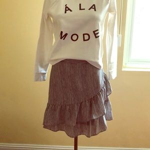 Banana Republic ruffled skirt